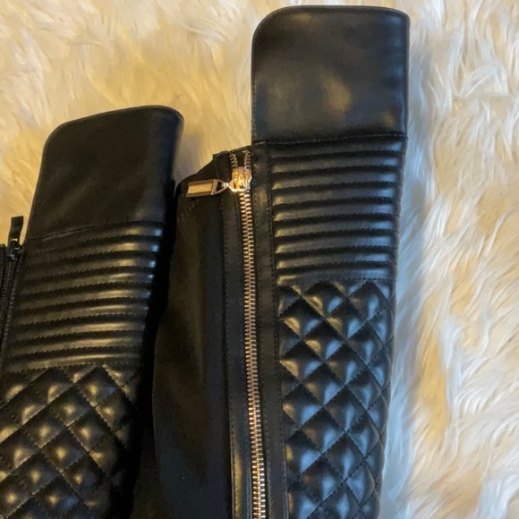 ANN CREEK Quilt Front Shaft Over The Knee Women’s Miller Black Boots Size 7.5 - Picture 6 of 13